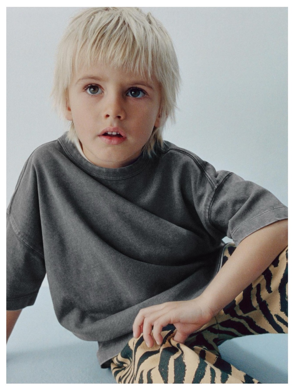 ZARA PLAIN GARMENT DYE T-SHIRT